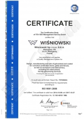 ISO sertifikatas Wisniowski EN