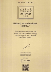 Stipriausi Lietuvoje 2016