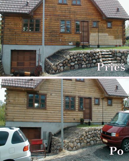 Sausas ledas. PRIEŠ ir PO